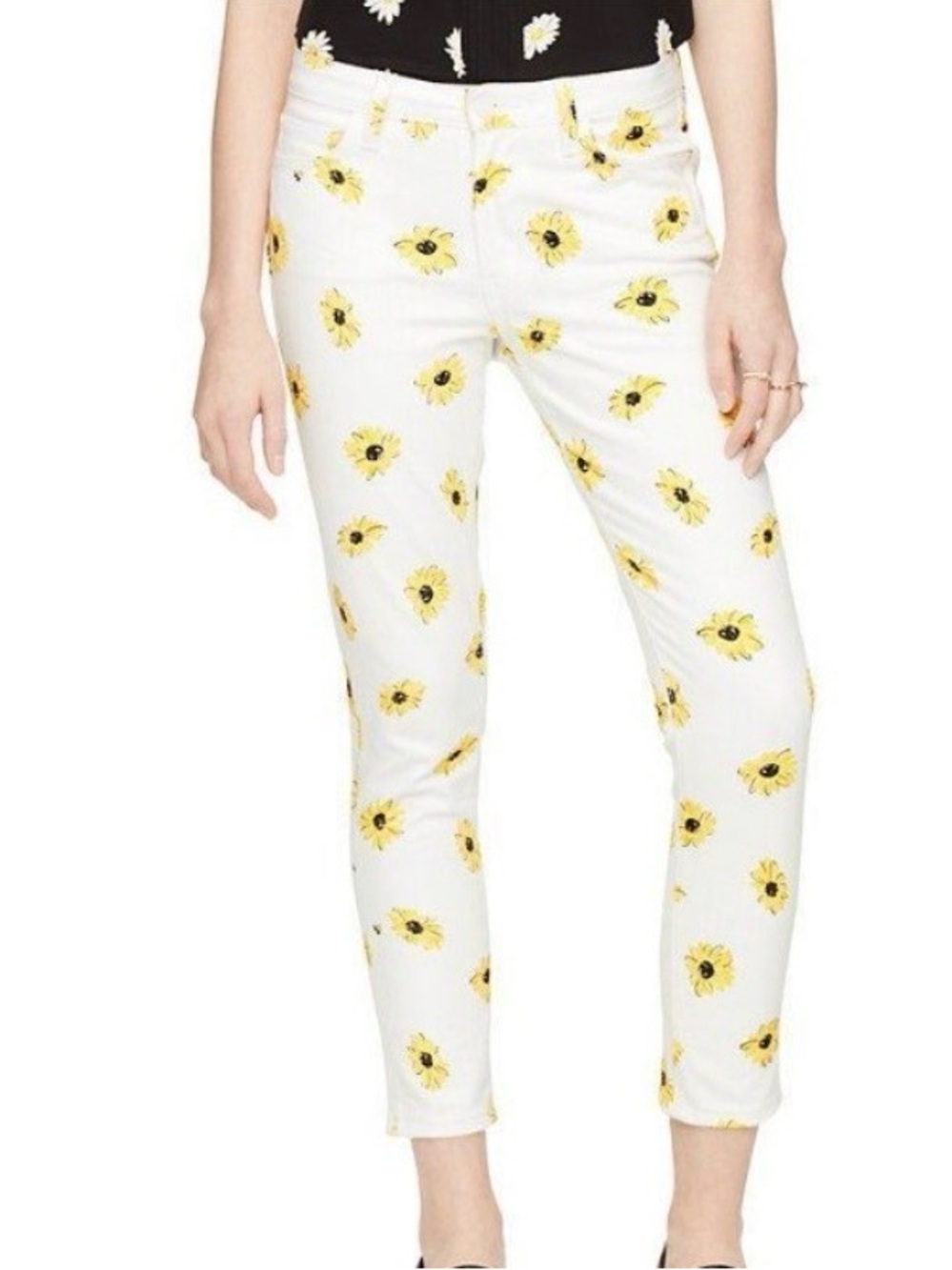 Kate Spade white Daisy Jeans